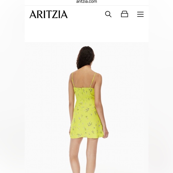 Aritzia Sunday Best Delilah Mini Dress Green Size S - Picture 3 of 8